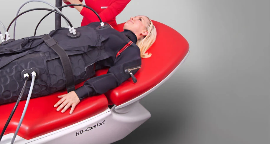 Der Dermologie-HD-Comfort Trainer mit Anzug